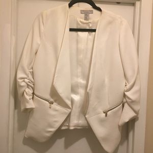 H&M white blazer