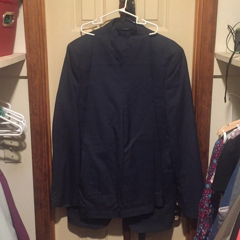 Navy blue suit jacket and pants 42L