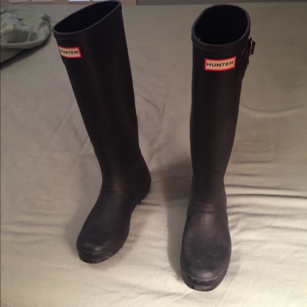 Hunter Women’s Tall Black Rainboots