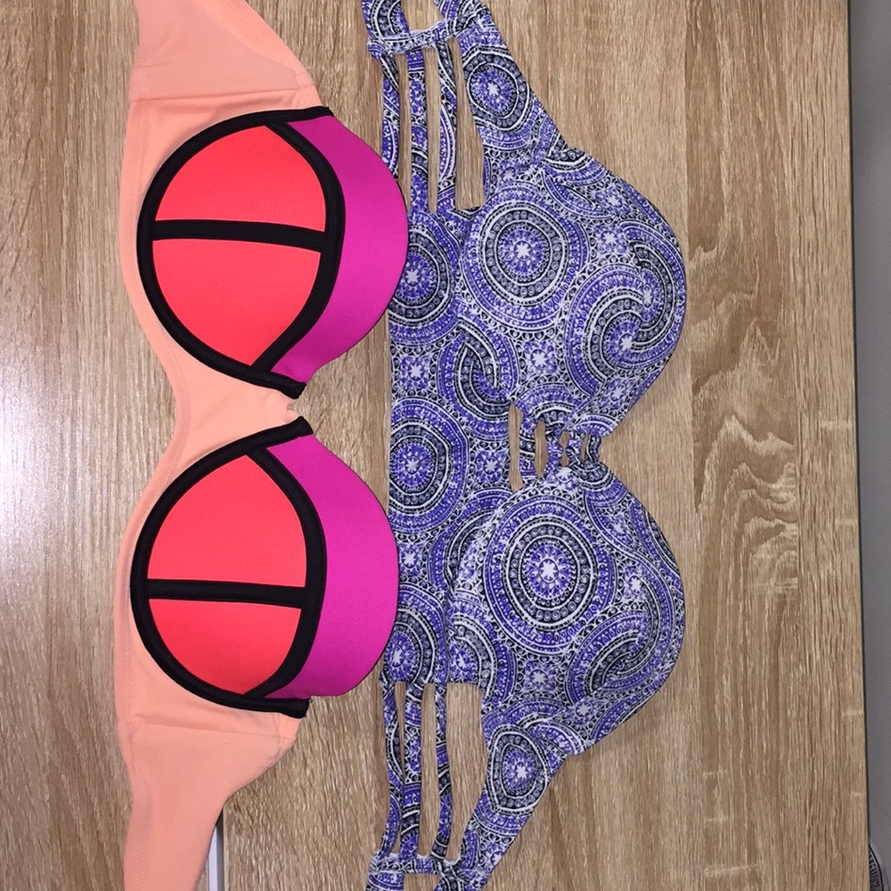 Strapless bathing suit tops!