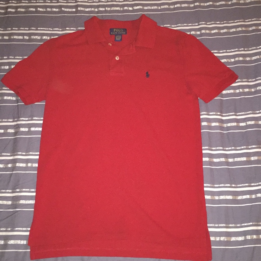 Red Collared Polo T-Shirt