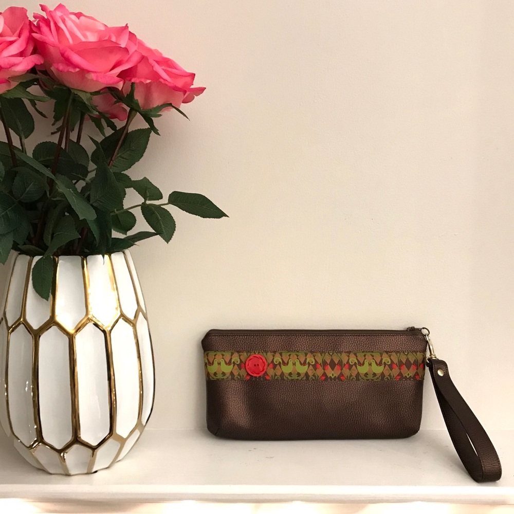 Handmade Leather Wristlet