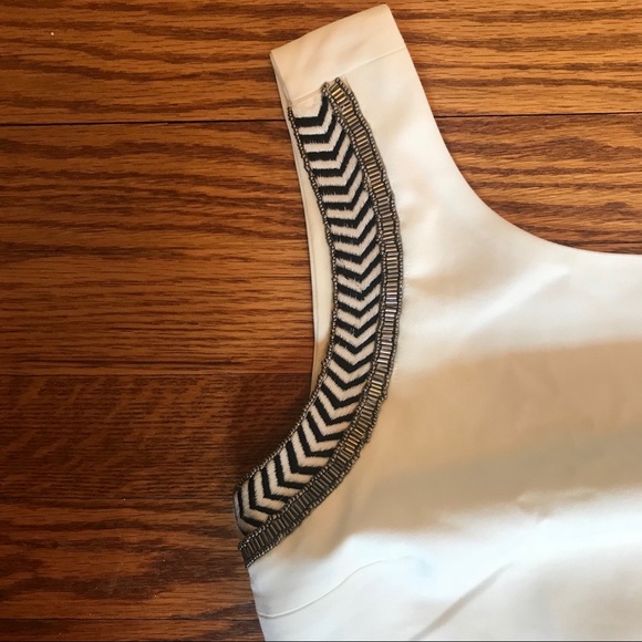 Zara Beaded White Dress - Picture 2 of 5