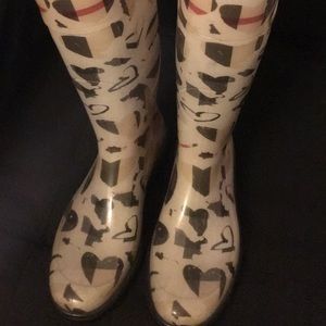 Authentic limited edition Burberry rainboots