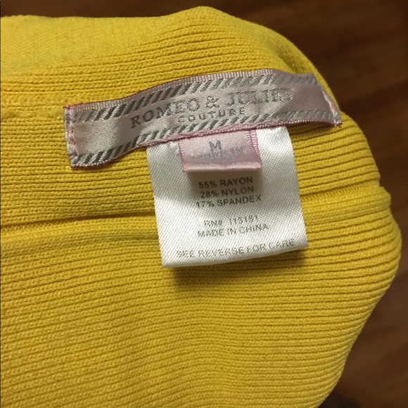 Yellow Stretch Skirt - Picture 3 of 4