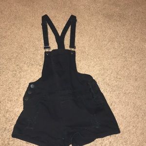 Black Overall shorts