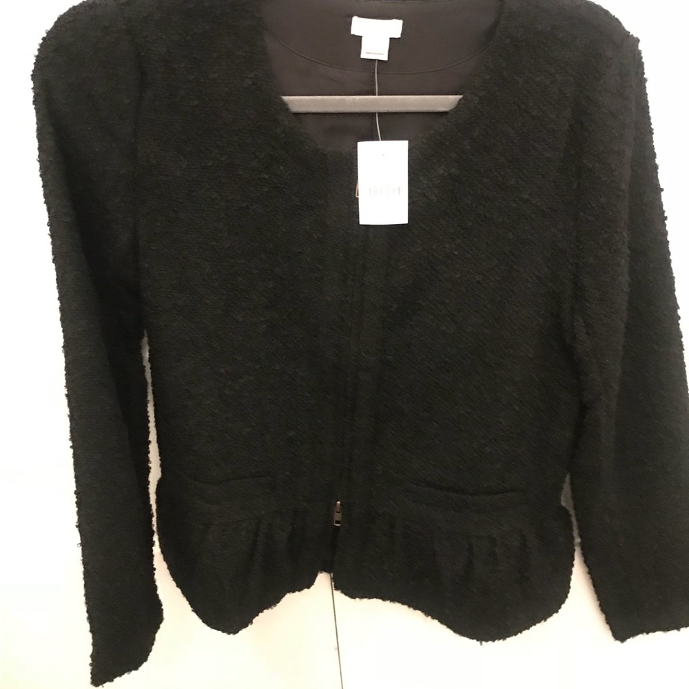 Black tweed blazer new from Jcrew