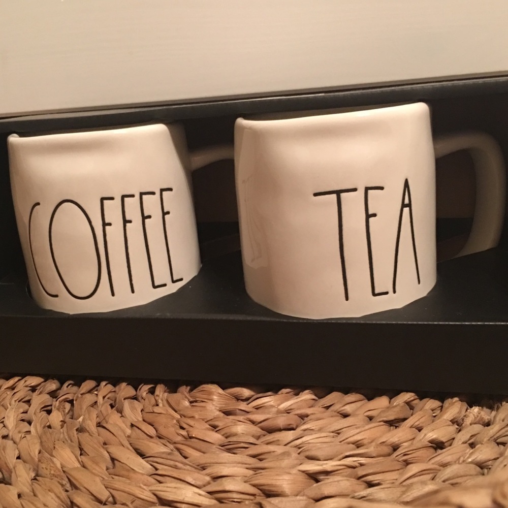 Rae Dunn COFFEE and TEA mug set