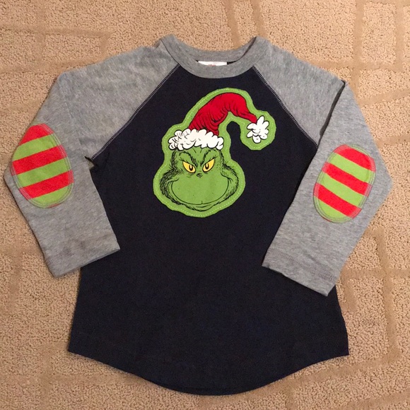 grinch raglan shirt