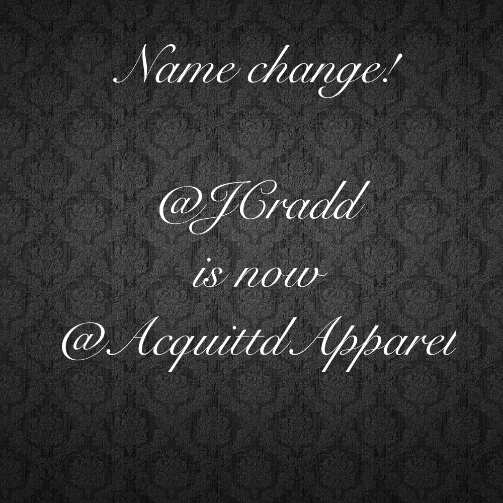 Meet your Posher, @jcradd is now @acquittdapparel