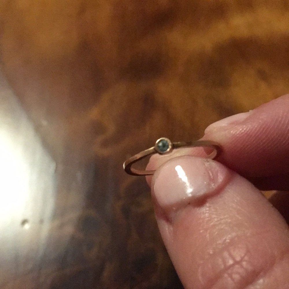 Lisa Leonard birthstone ring.