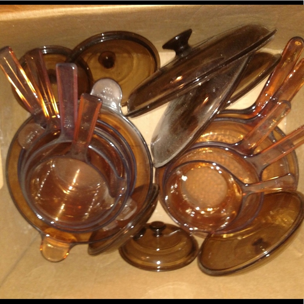 Corning Visions Amber cookware