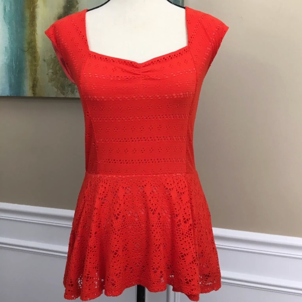 Anthropologie Postmark Peplum Top