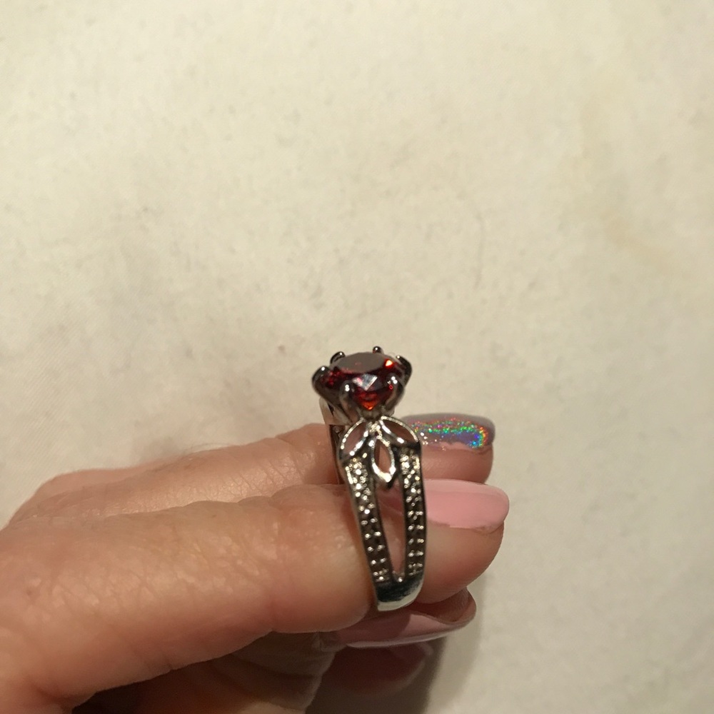 Ruby CZ ring! - Picture 2 of 4