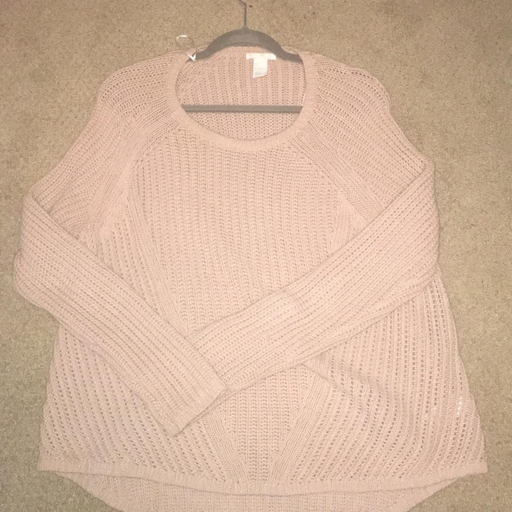Knit sweater pink
