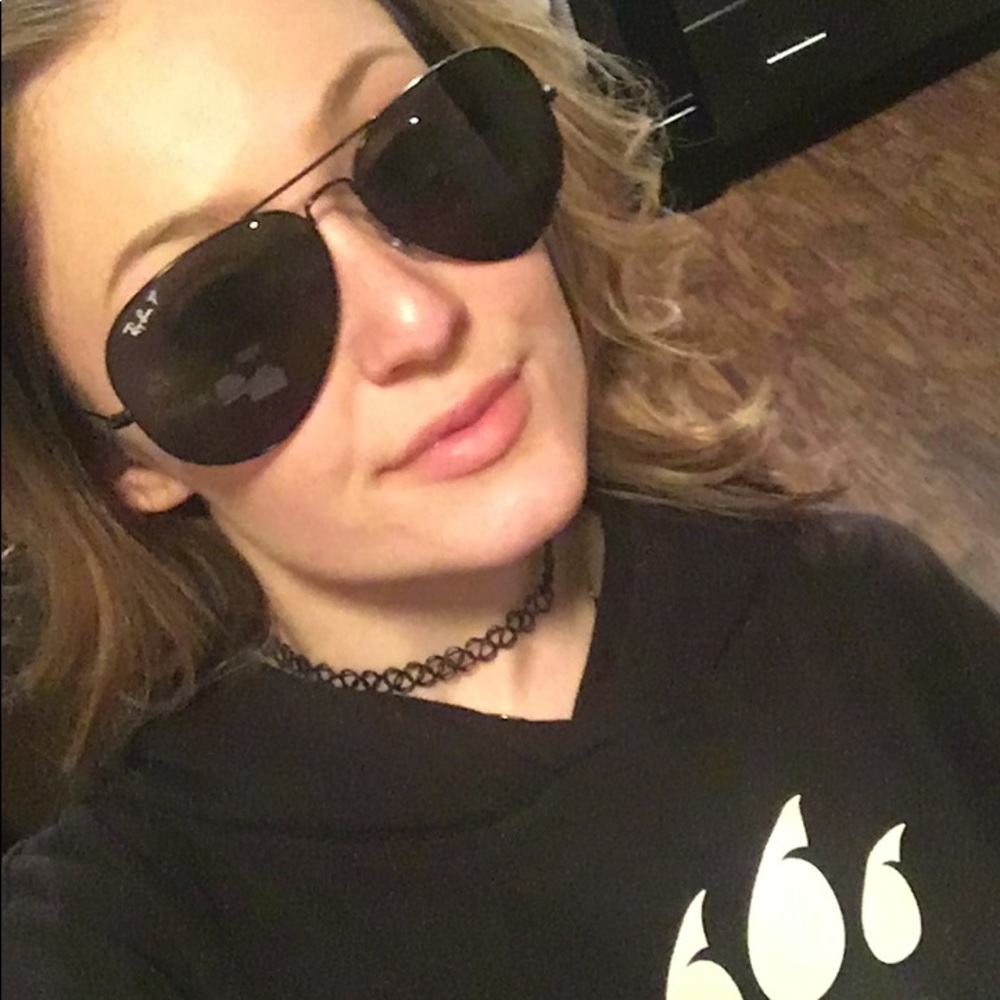 AUTHENTIC Black Gunmetal Polarized Ray-ban