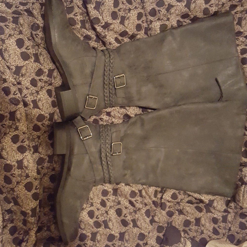 Grey Torrid mid calf boots