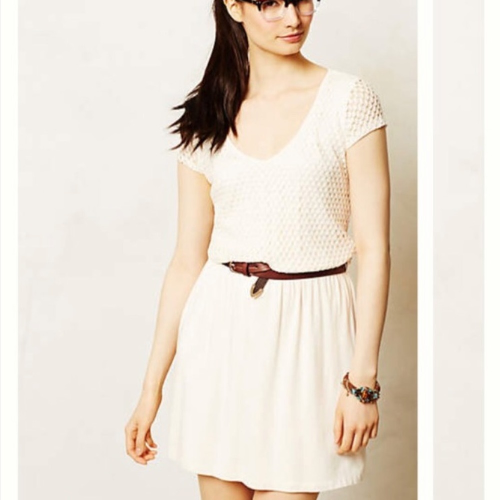 Anthro Tart Altea Eyelet Dress