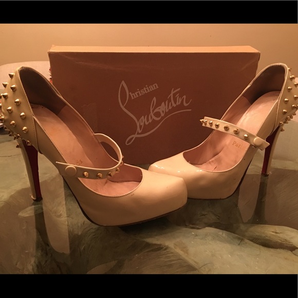 christian louboutin studded heels
