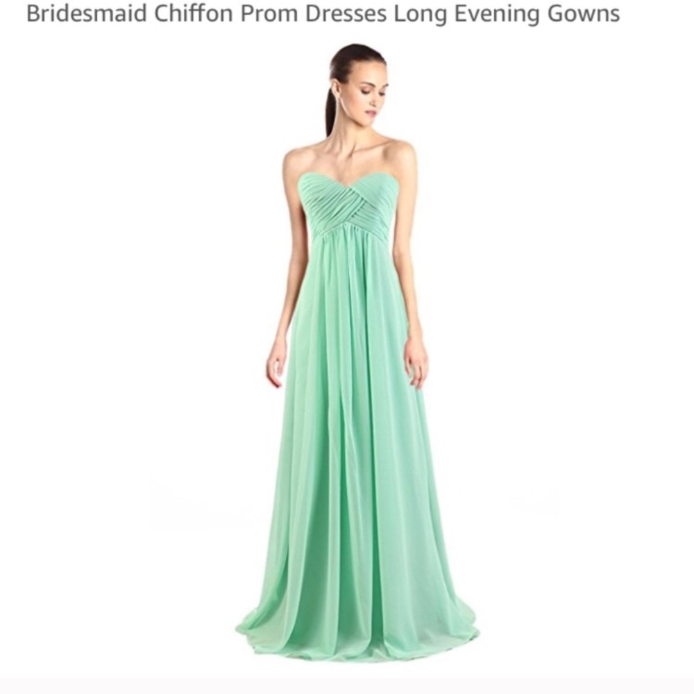 2X Dark Mint Green Bridesmaid Dress