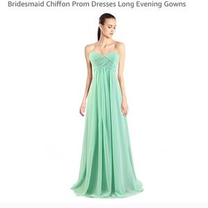 2X Dark Mint Green Bridesmaid Dress