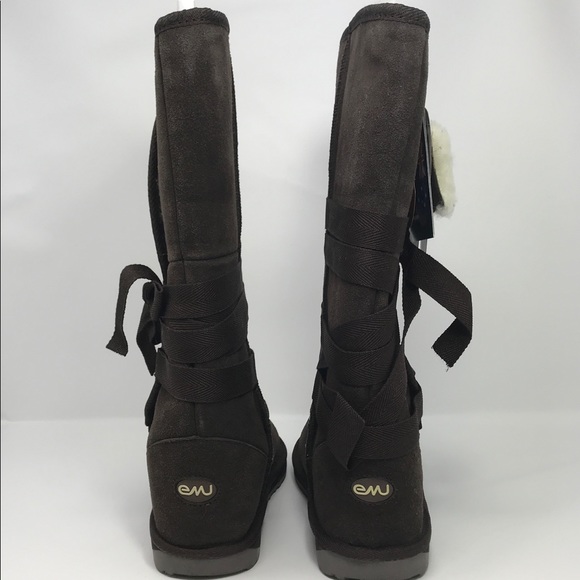 EWU Australian sheepskin lace up boots - Picture 3 of 8
