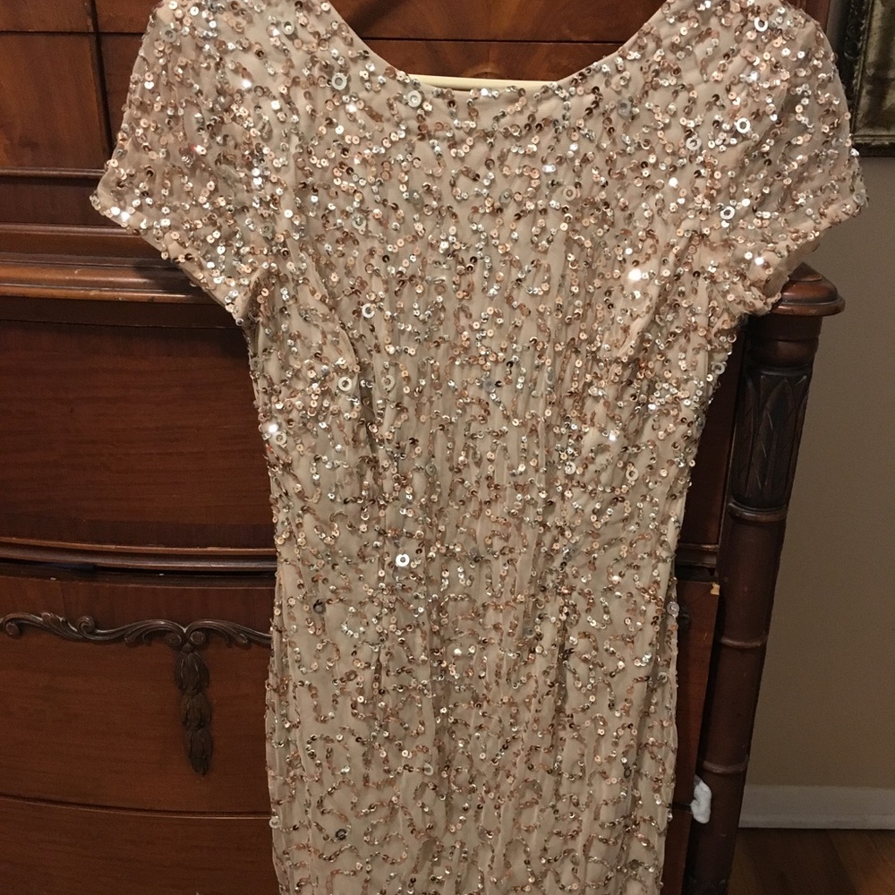 Adrianna Papell sequin party dress