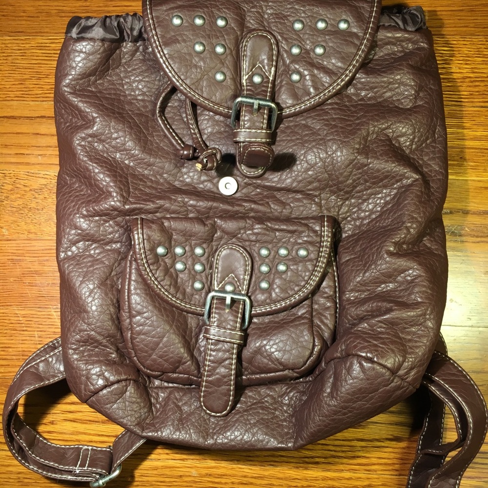 Wallflower Adjustable Brown Backpack - image 1