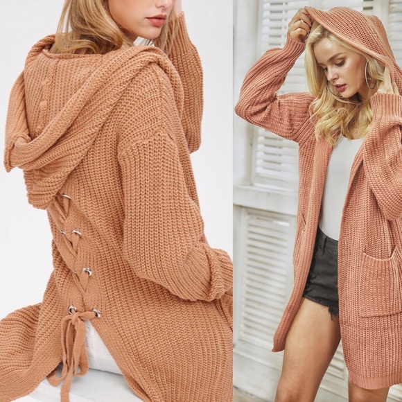 1L : Lace-Up Cardigan - Picture 3 of 8