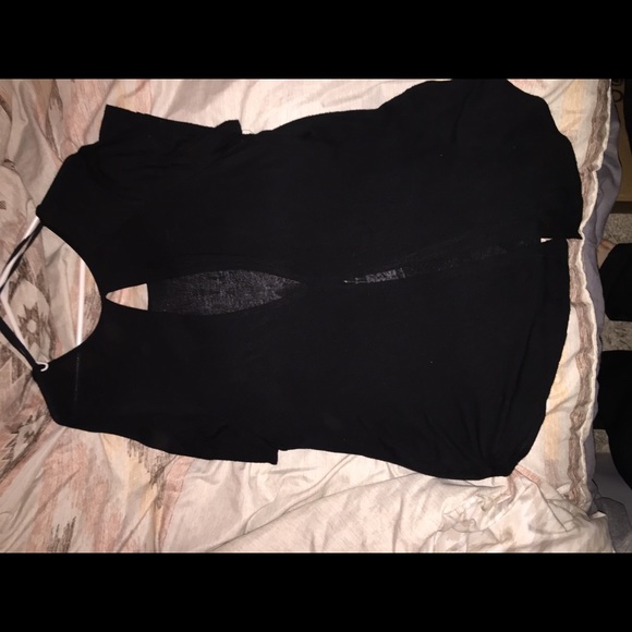 open back casual t shirt - Picture 2 of 2