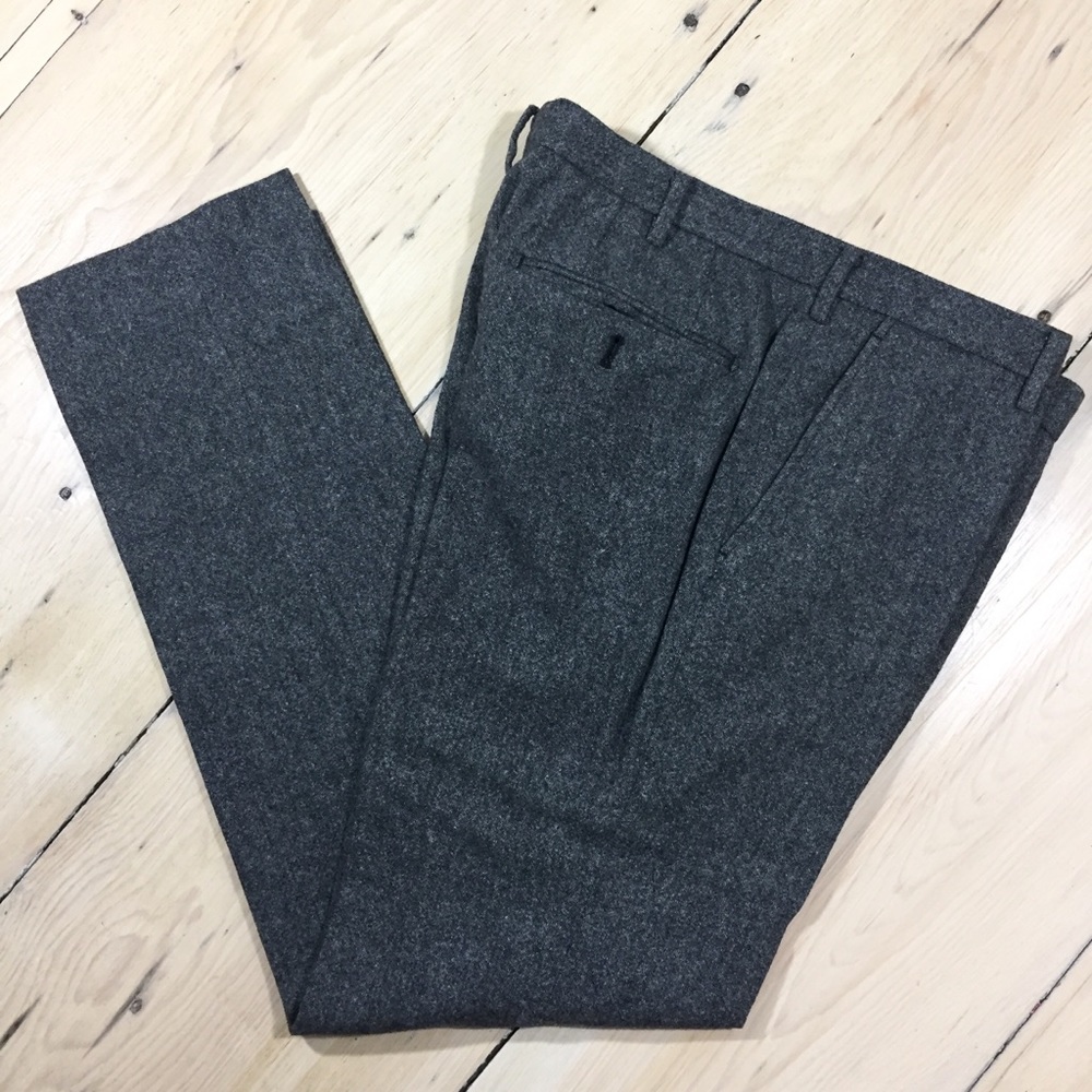 Uniqlo Charcoal Heather Wool Pants (38x34)