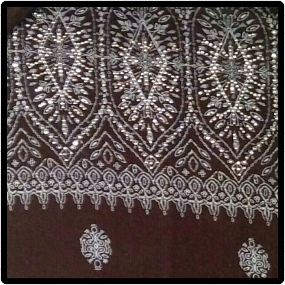 Long Sleeve Rhinestone Blouse - Picture 2 of 2