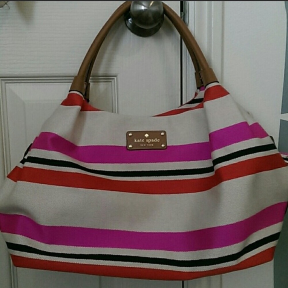 Kate Spade Striped Stevie Bag