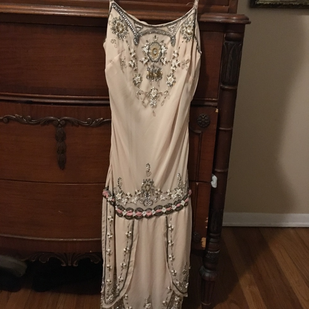 NBW Unique Vintage beaded flapper dress