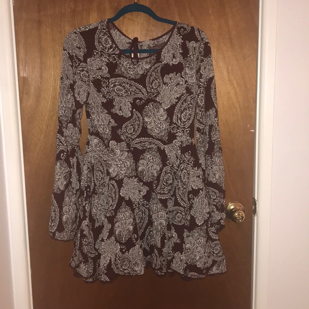Urban Outfitters: Ecoté Paisley Bell Sleeve Dress