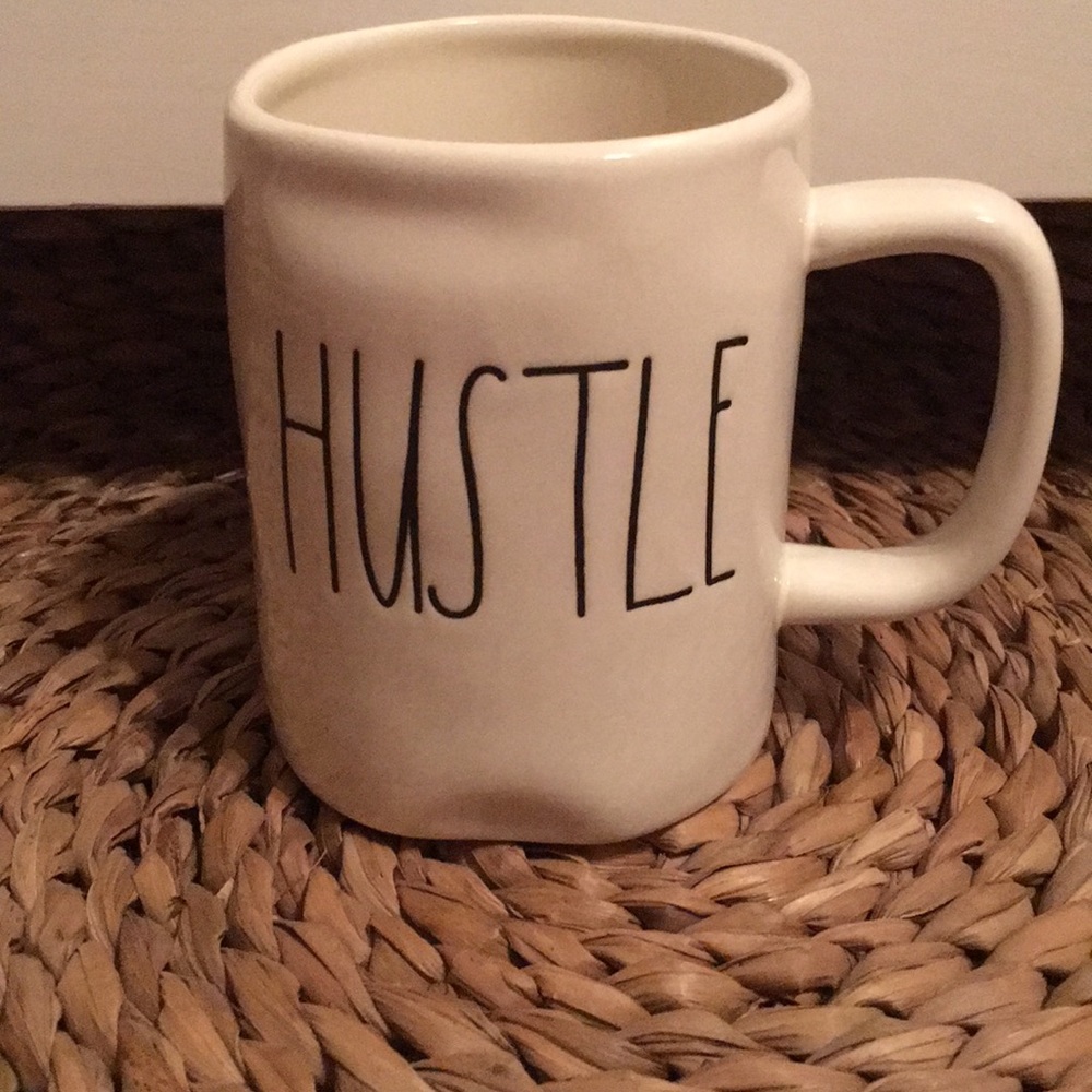Rae Dunn HUSTLE mug