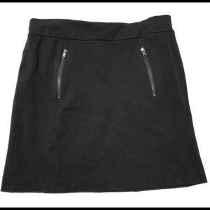 Ann Taylor Black Stretchy Mini Skirt