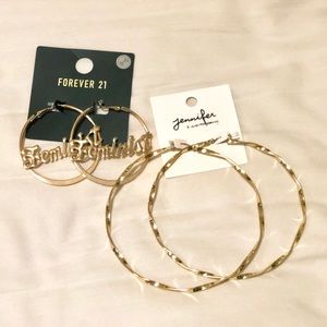 NWT Gold Hoop Earring Bundle