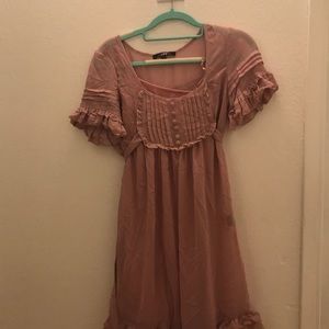 Vintage Shabby Chic Mauve Dress