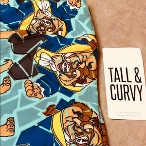 Lularoe Beast Aqua TC leggings NWT - hard to find!