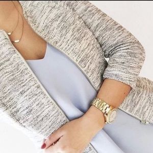 Peplum light grey jacket - H&M