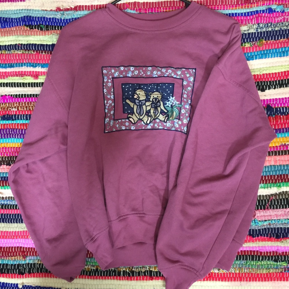 Vintage Teddy Bear Sweater