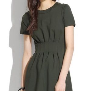 Madewell Olive Green Parkline Holiday Dress Sz 10