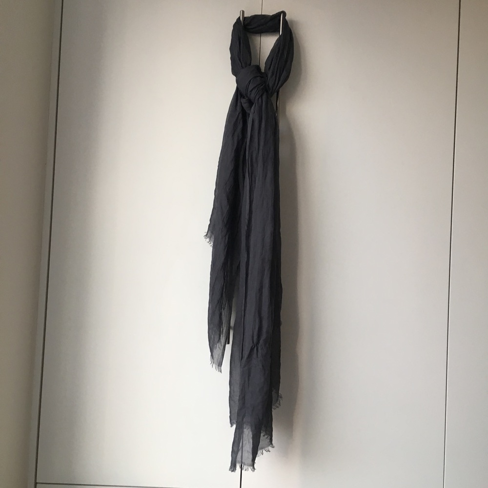 Grey Cashmere blend shawl / scarf