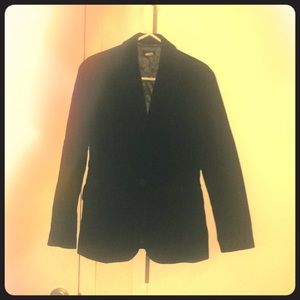 J. Crew SZ0 Black velvet blazer