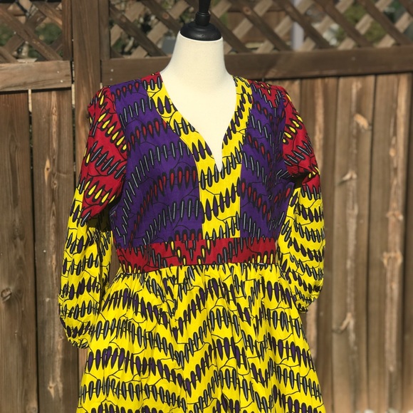 ❌SOLD❌African Print Women’s Plus Size Maxi Dress - Picture 3 of 8