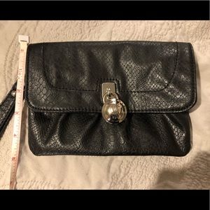 Black Clutch Wristlet