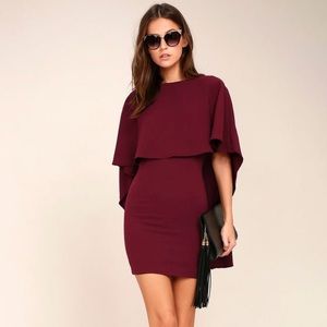 NWOT BEST IS YET TO COME BURGUNDY BACKLESS DRESS