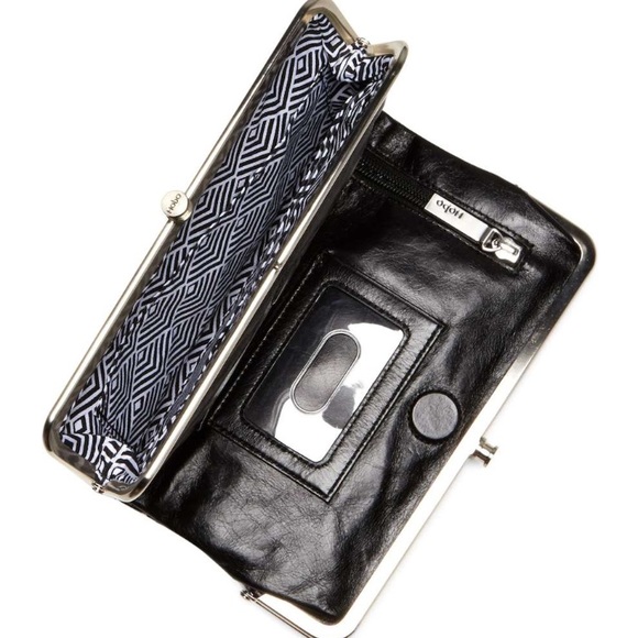 🎉🎁 HOBO Lauren Laser Cut Leather Clutch Wallet - Picture 3 of 6