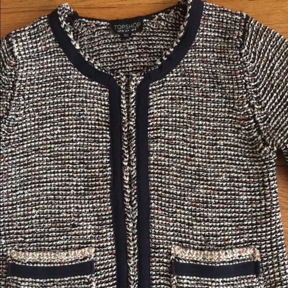 TOPSHOP Chanel like sweater cardigan
